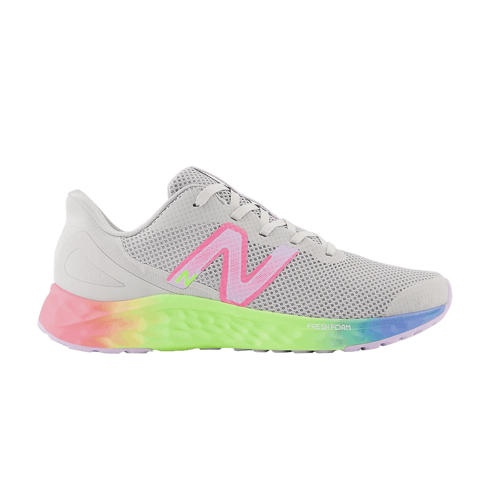 (Grade School) New Balance Fresh Foam Arishi v4 Wide 'Light Aluminum Rainbow' GPARIKG4-W