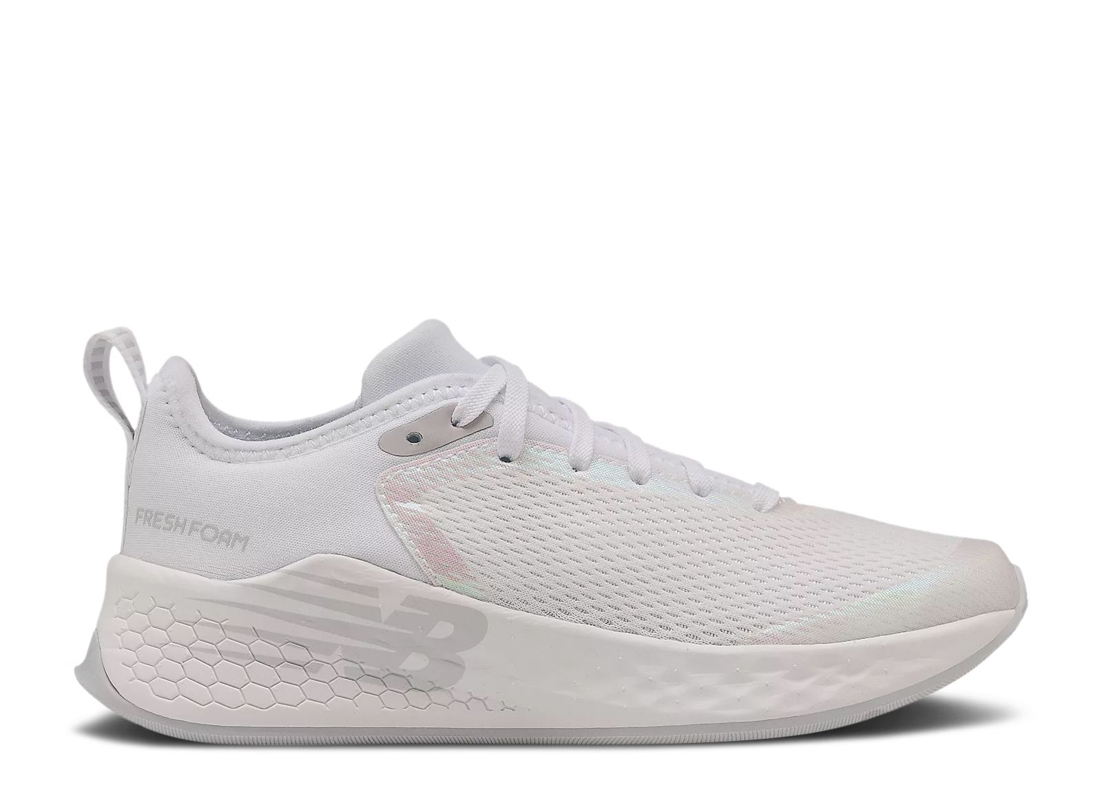 (Grade School) New Balance Fresh Foam Fast v2 Wide 'White Iridescent' YKFSTSR2-W