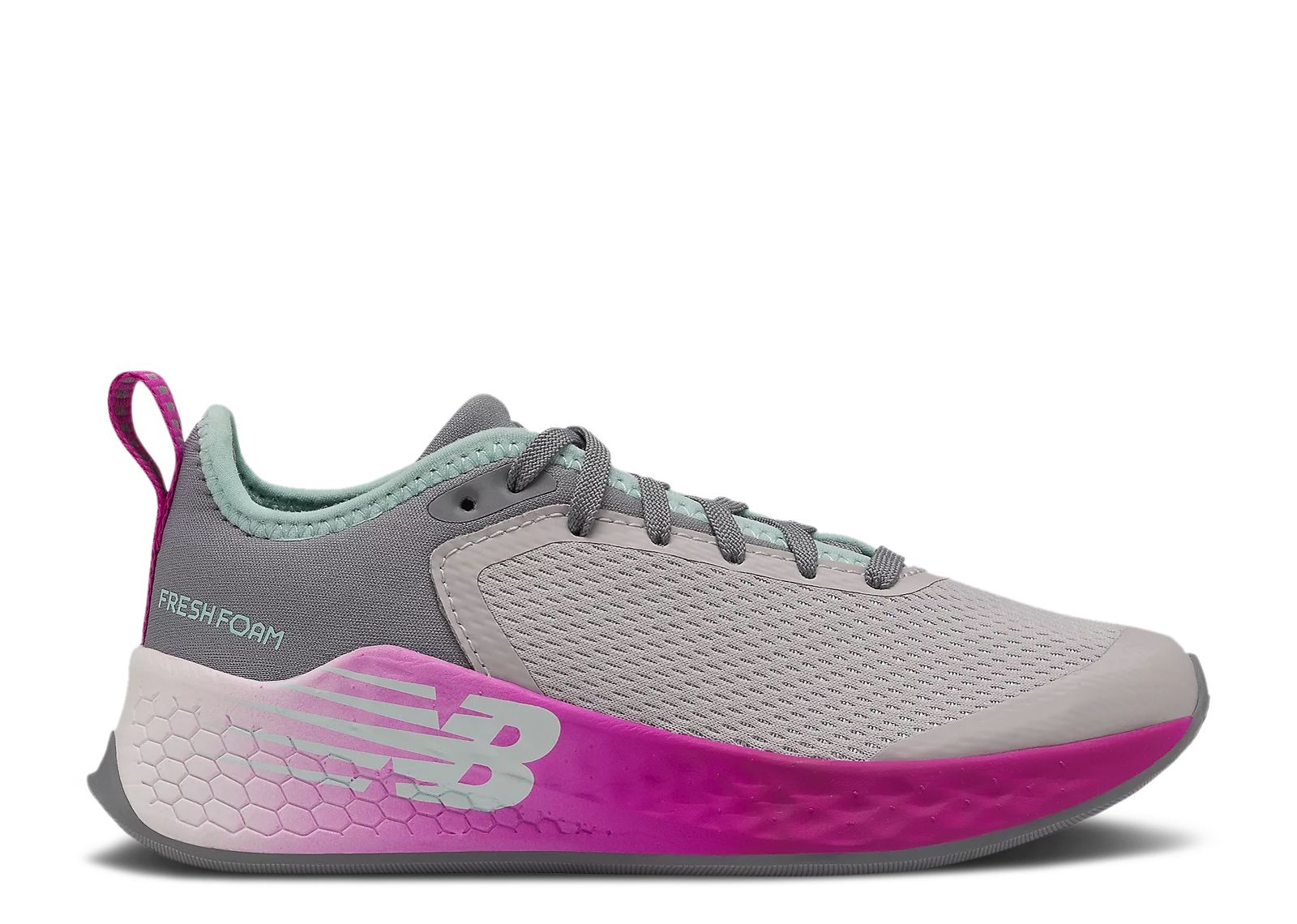 (Grade School) New Balance Fresh Foam Fast v2 Wide 'Light Aluminum Poison Berry' YKFSTSA2-W