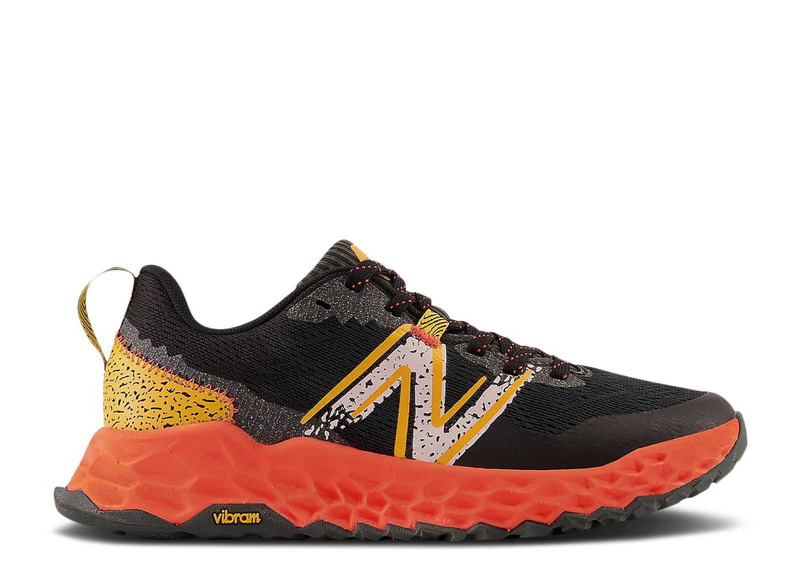 (Grade School) New Balance Fresh Foam Hierro v7 'Black Hot Marigold' GPHIERX7