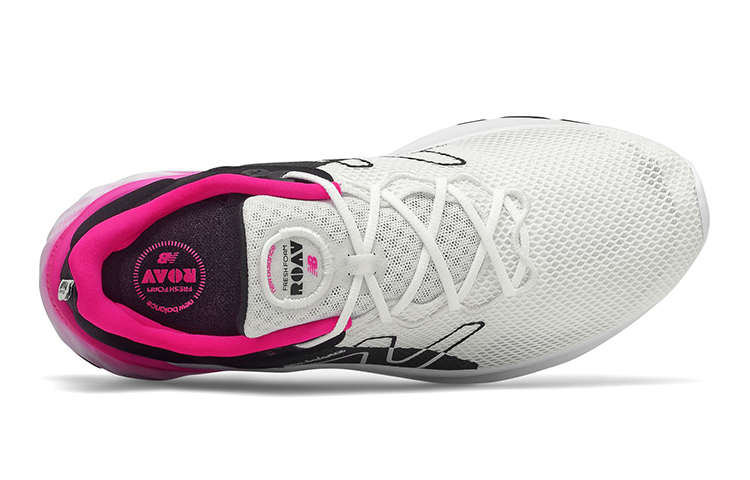 Lookbook (New Balance Kinderen) Fresh Foam Roav ''Wit Zwart Roze Glow'' GEROVSP2