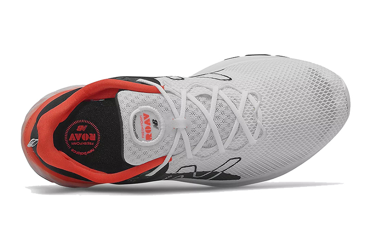 Shop (New Balance Kinderen) Fresh Foam Roav ''Wit Zwart Ghost Pepper'' GEROVSW2
