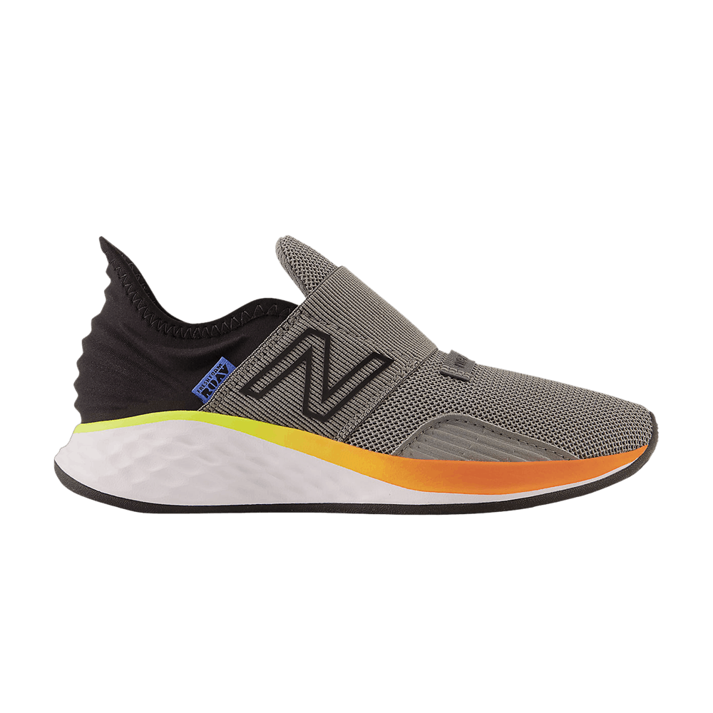 (Grade School) New Balance Fresh Foam Roav Slip-On Little Kid Wide 'Harbor Grey Pineapple' PDROVGN-W