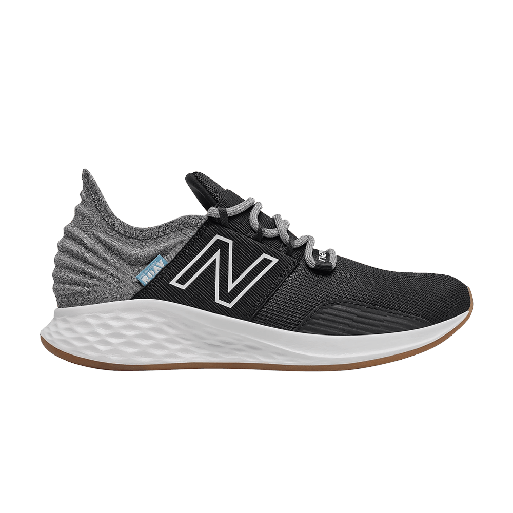 (Grade School) New Balance Fresh Foam Roav Wide 'Tee Shirt - Black Light Aluminum' GEROVTK-W