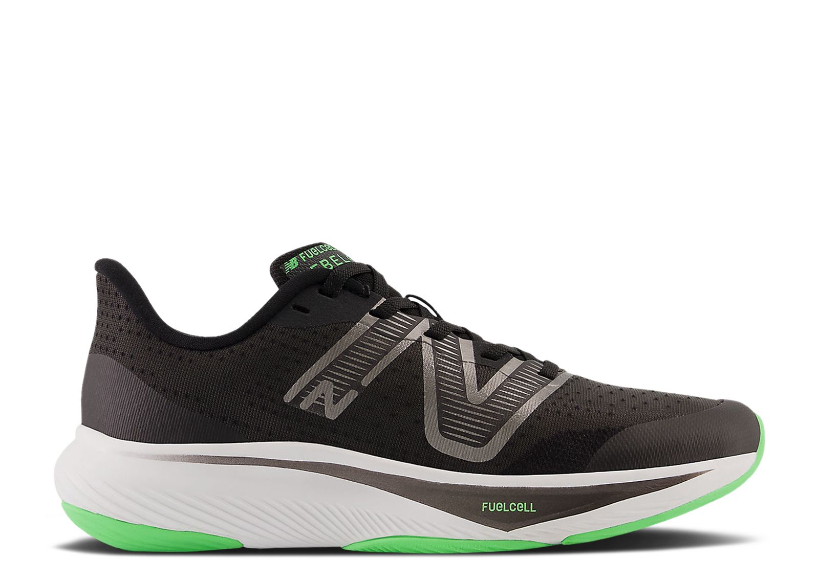 (Grade School) New Balance FuelCell Rebel v3 Wide 'Black Vibrant Spring' GPFCXMB3-W