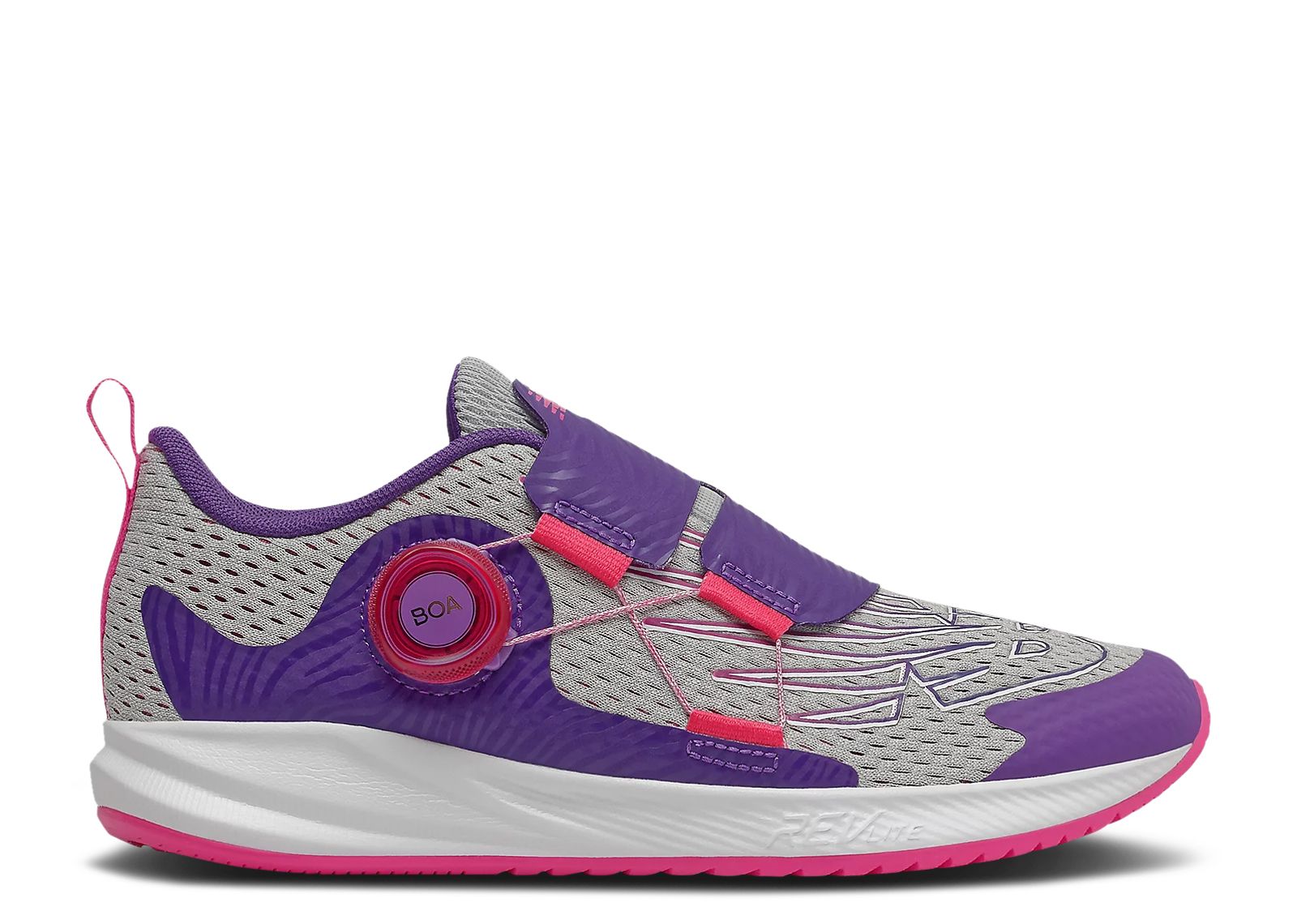 (Grade School) New Balance FuelCore Reveal BOA Wide 'Rain Cloud Prism Purple' GTRVLGP3-W