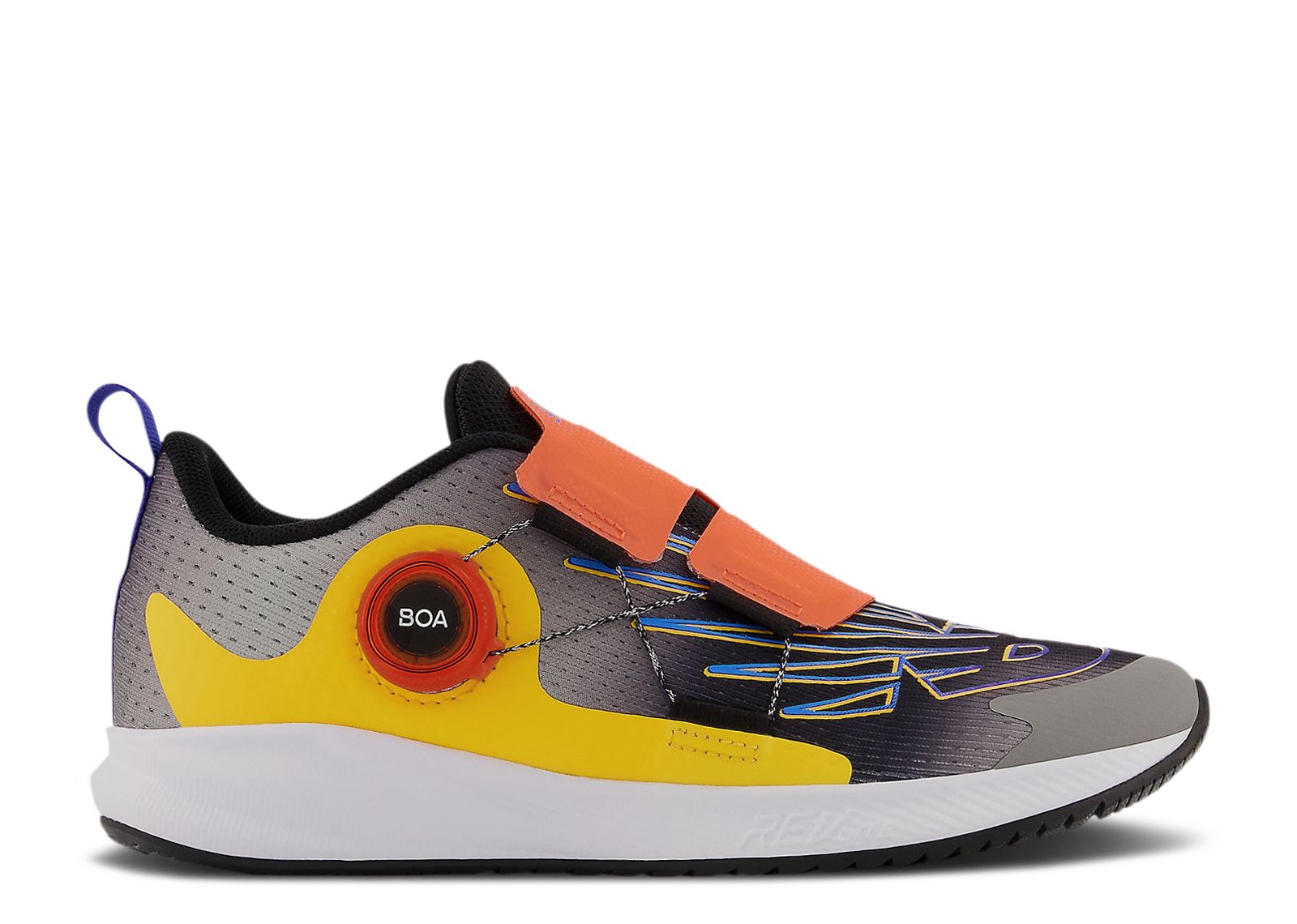 (Grade School) New Balance FuelCore Reveal v3 BOA Wide 'Black Vibrant Orange' GTRVLBO3-W