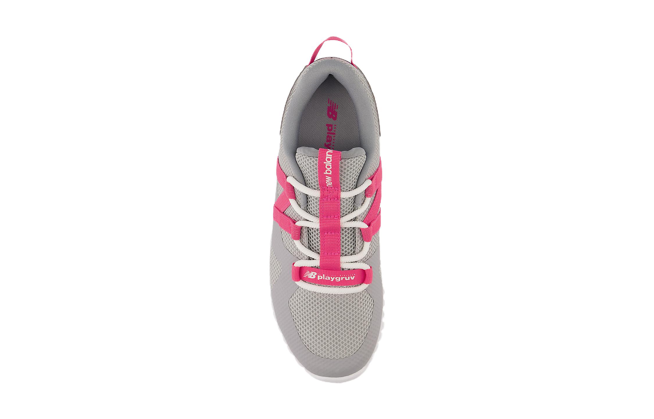 Shop (Grade School) New Balance Playgruv v2 Bungee 'Grey Hi-Pink' GTPGRVAD