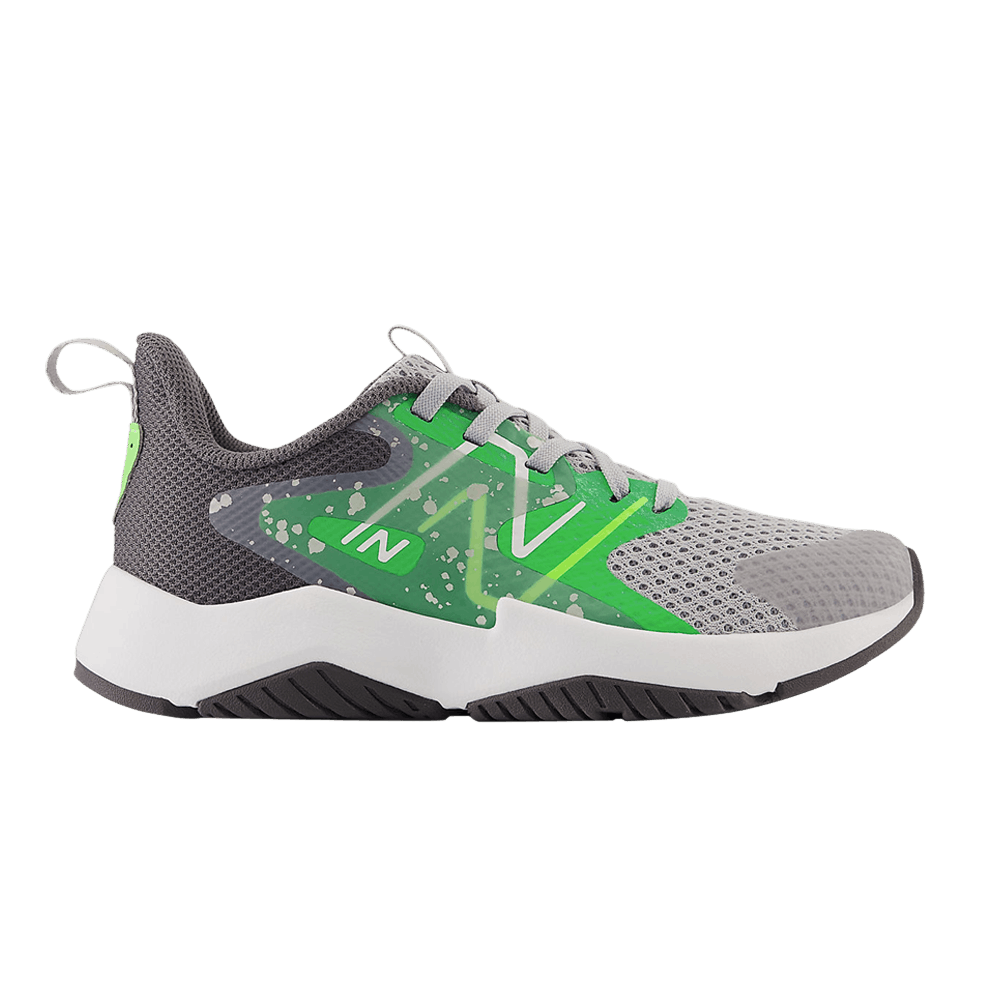 Buy GS ニューバランス Rave Run v2 キッズ XW「レインクラウド ピクセルグリーン」 GKRAVGG2-XW