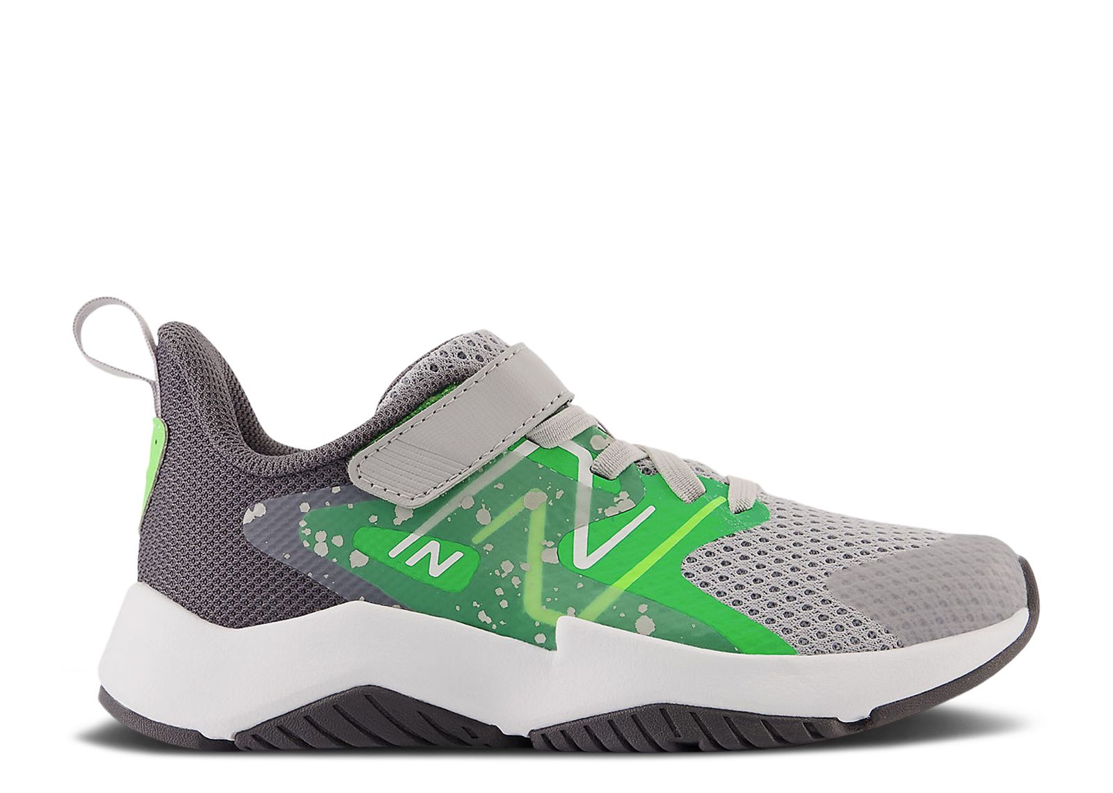 (Grade School) New Balance Rave Run v2 Bungee Lace Top Strap Big Kid 'Raincloud Pixel Green' YTRAVGG2