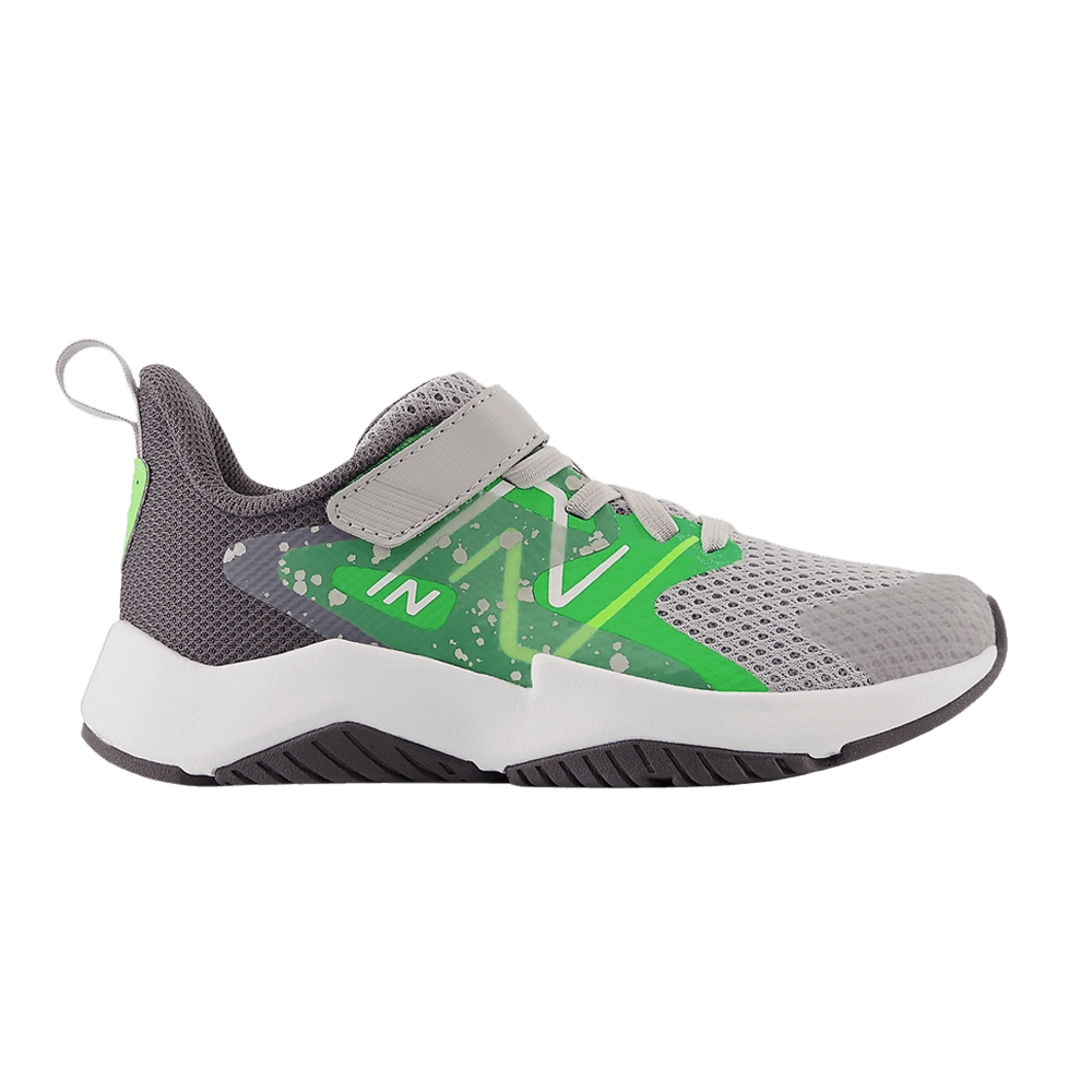 Buy (New Balance) Rave Run v2 Bungee Lace Kanak-kanak Lebar 'Raincloud Pixel Green' YTRAVGG2-W