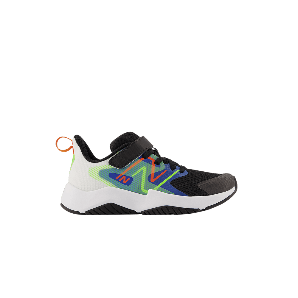 (Grade School) New Balance Rave Run v2 Bungee Lace Wide 'Black Cobalt Green' YTRAVCB2-W
