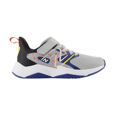(GS) NB Rave Run v2 Bungee Lace Top Strap Big Kid Wide 'Rain Cloud Blaze Orange'