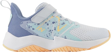 (Grade School) New Balance Rave Run v2 Bungee Lace Top Strap Big Kid 'Ice Blue Solar Flare' YTRAVIB2 (Grade School) New Balance Rave Run v2 Bungee Lace Top Strap Big Kid 'Ice Blue Solar Flare' YTRAVIB2