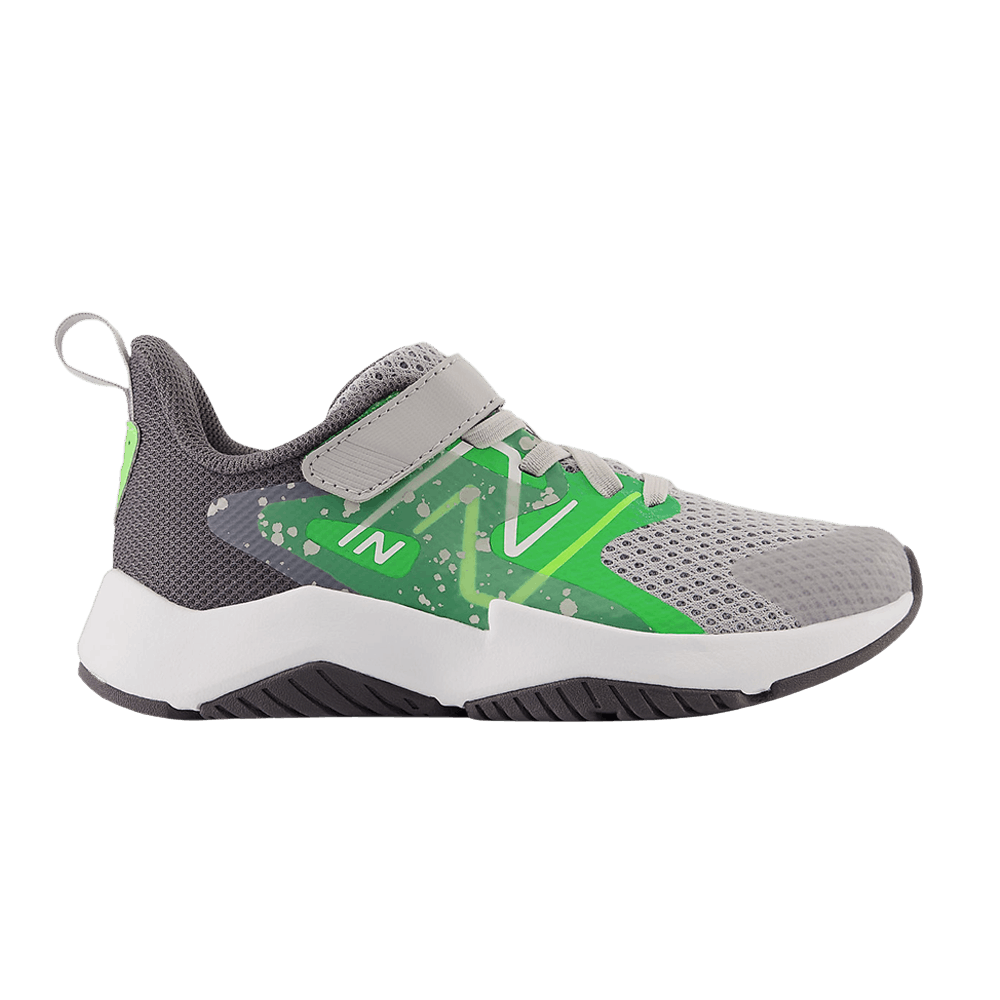 (Grade School) New Balance Rave Run v2 Bungee Lace Top Strap Big Kid 'Raincloud Pixel Green' YTRAVGG2