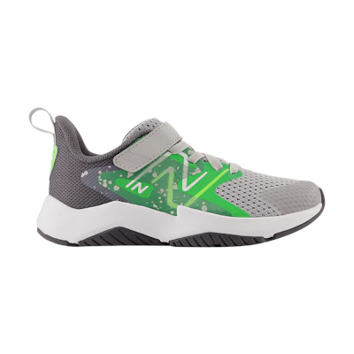 (GS) NB Rave Run v2 Bungee Lace Top Strap Big Kid 'Raincloud Pixel Green'