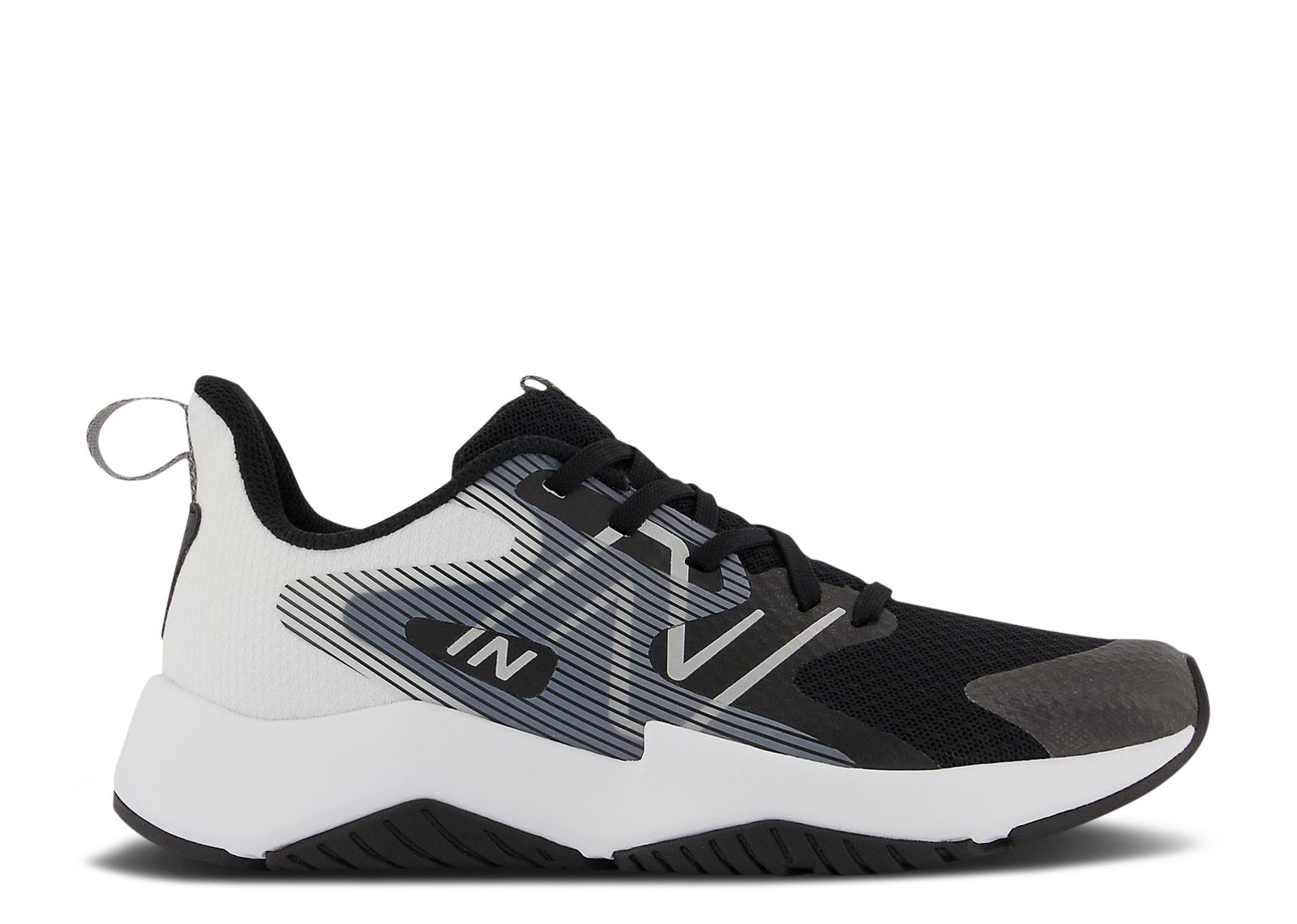 (Grade School) New Balance Rave Run v2 Wide 'Black White' GKRAVBW2-W