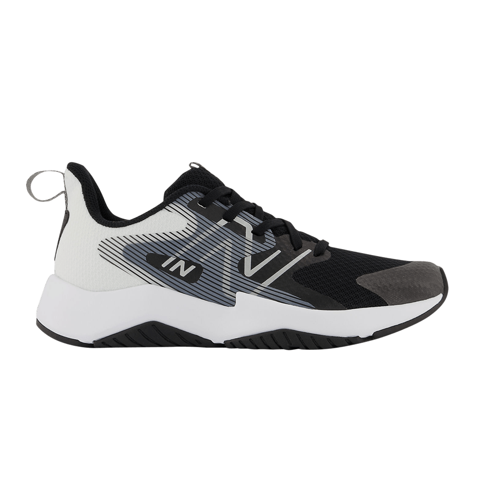 (Grade School) New Balance Rave Run v2 Wide 'Black White' GKRAVBW2-W