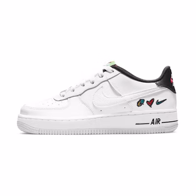 (GS) Nike Air Force 1 '07 LV8 3 'Peace Love Nike'