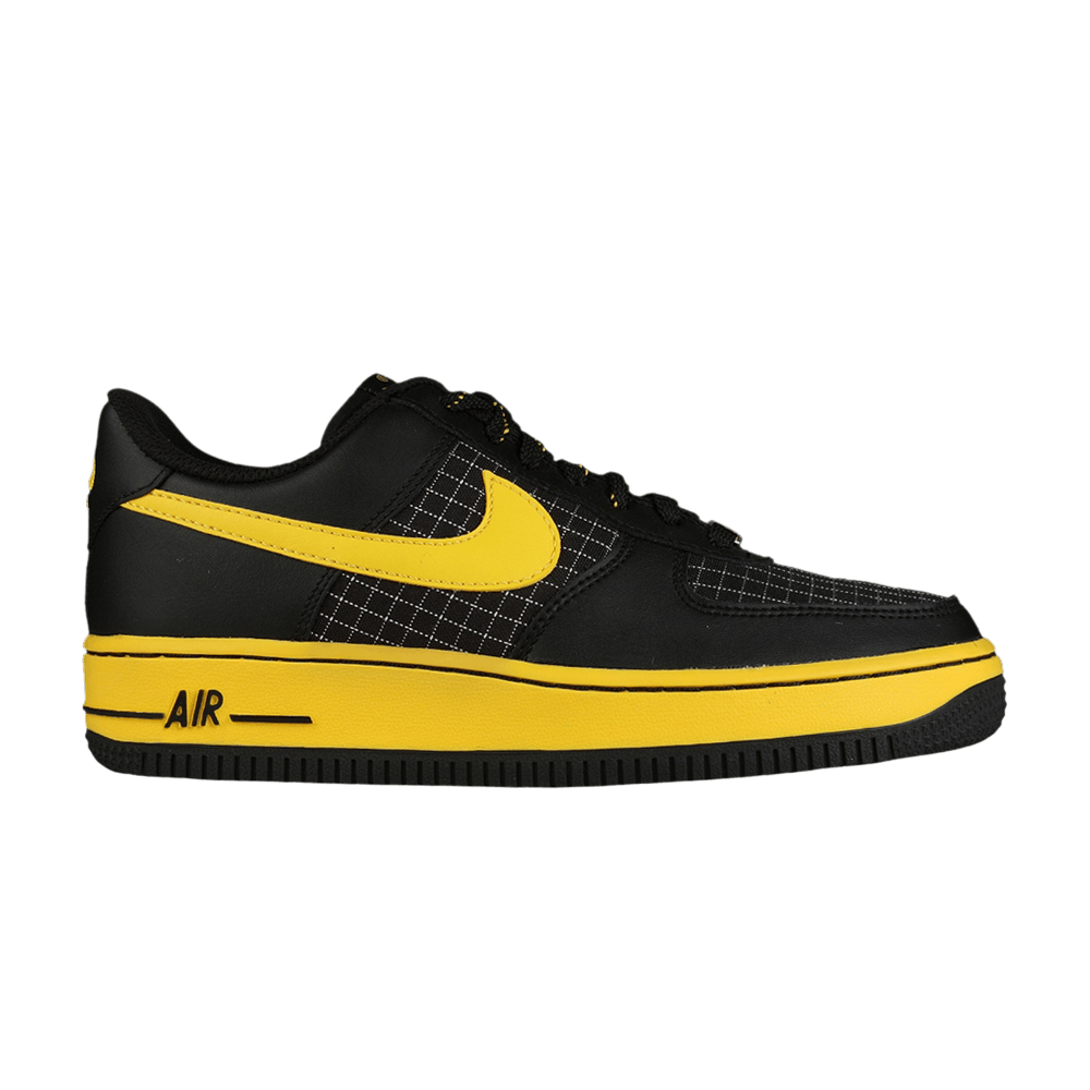 Buy (Grade School) Nike Air Force 1 'Black Speed Yellow Grid' 314192-072