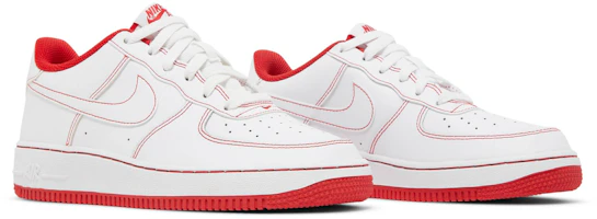 Cheap (中小學)Nike Air Force 1 'University Red' CW1575-100