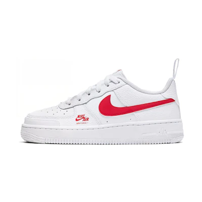 (GS) Nike Air Force 1 'White University Red'