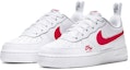 Lookbook GS ナイキ エアフォース1 '白/ユニバーシティレッド' CZ4203-100
