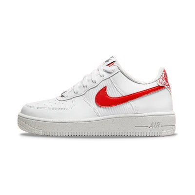 (GS) Nike Air Force 1 Crater Next Nature 'White Habanero Red'