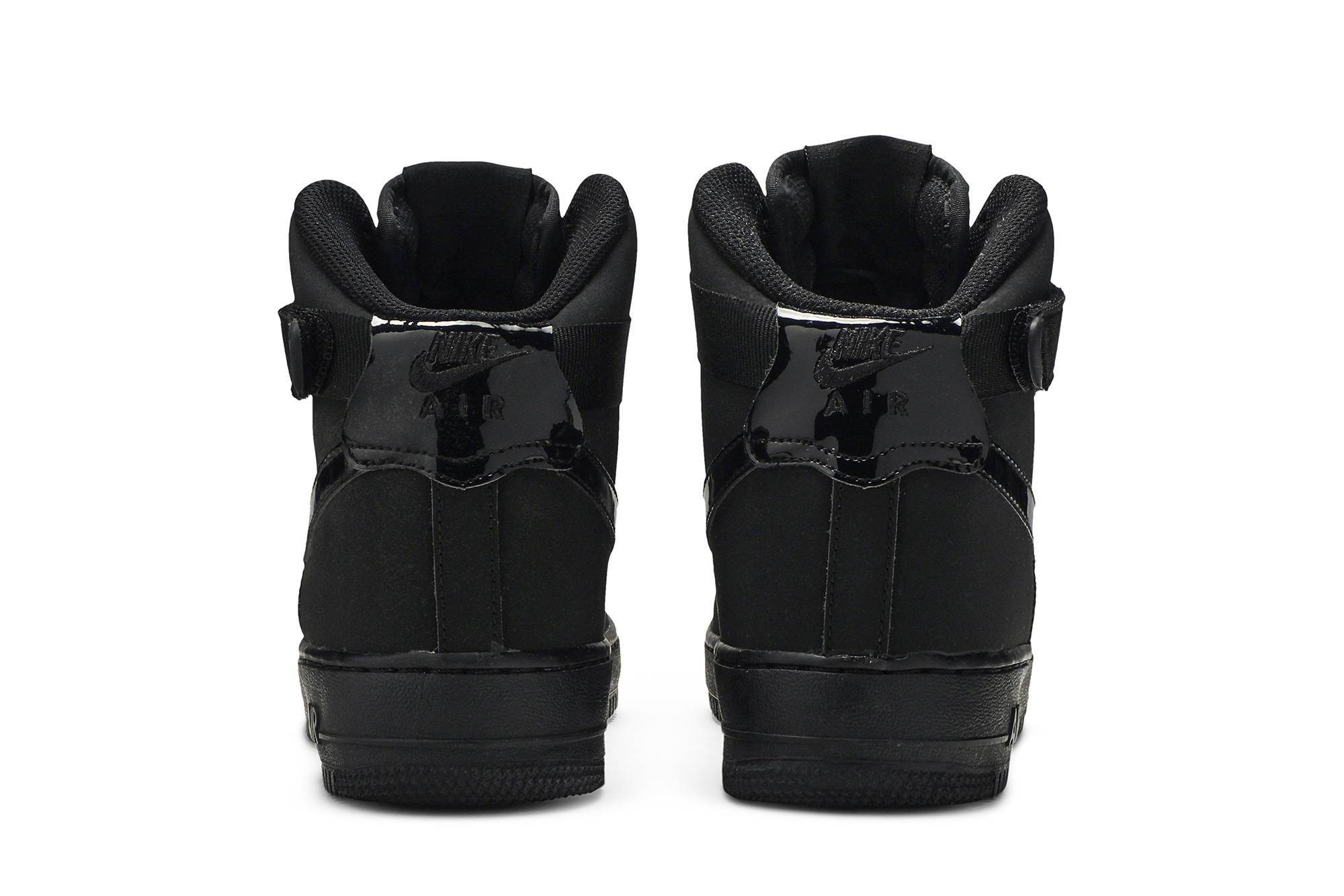 Details for GS ナイキ エアフォース1 ハイ 'ブラック' 653998-001