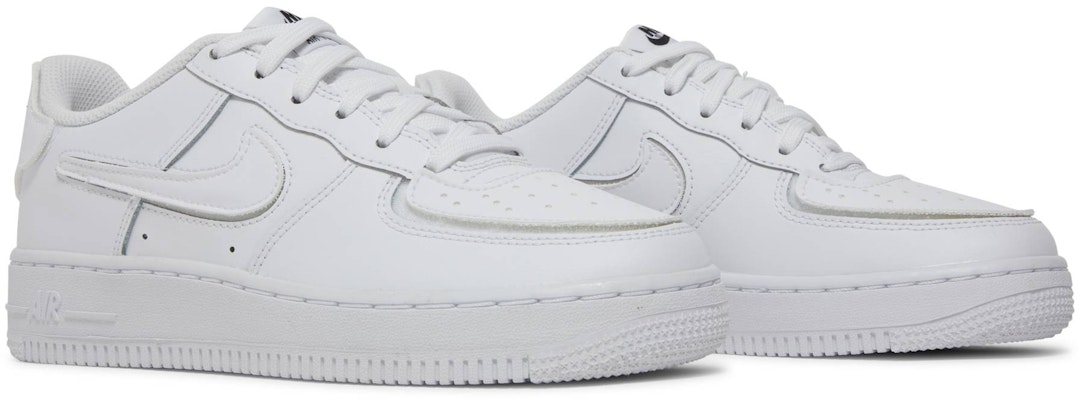 Air force 1 best sale white low grade school