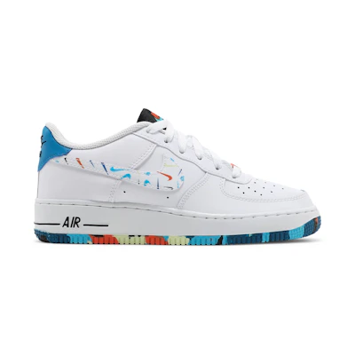 (GS) Nike Air Force 1 Low 'Multicolor Swooshes'