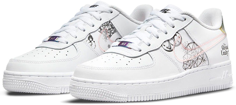 (Grade School) Nike Air Force 1 Low 'The Great Unity' DM5457-110 Lookbook (Grade School) Nike Air Force 1 Low 'The Great Unity' DM5457-110