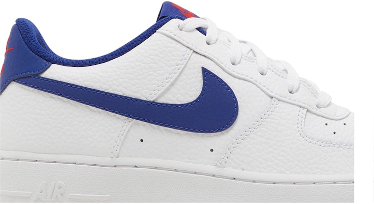 Grade School Nike Air Force 1 Low White Deep Royal CT3839 101