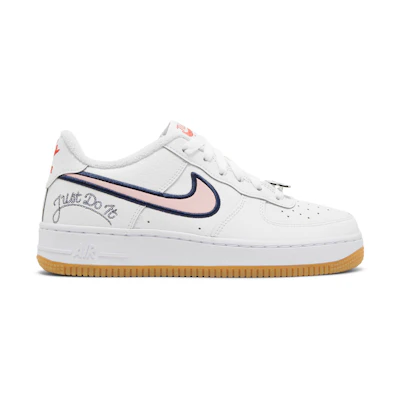 (GS) Nike Air Force 1 Low LV8 'Just Do It White Pink Glaze'