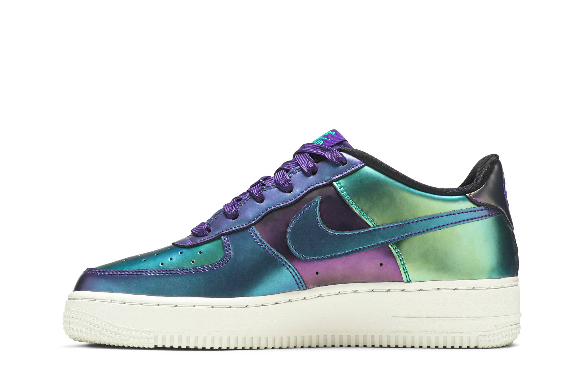 Lookbook (Kanak-Kanak) Nike Air Force 1 Low LV8 'Ungu Hijau Neptune' 849345-500