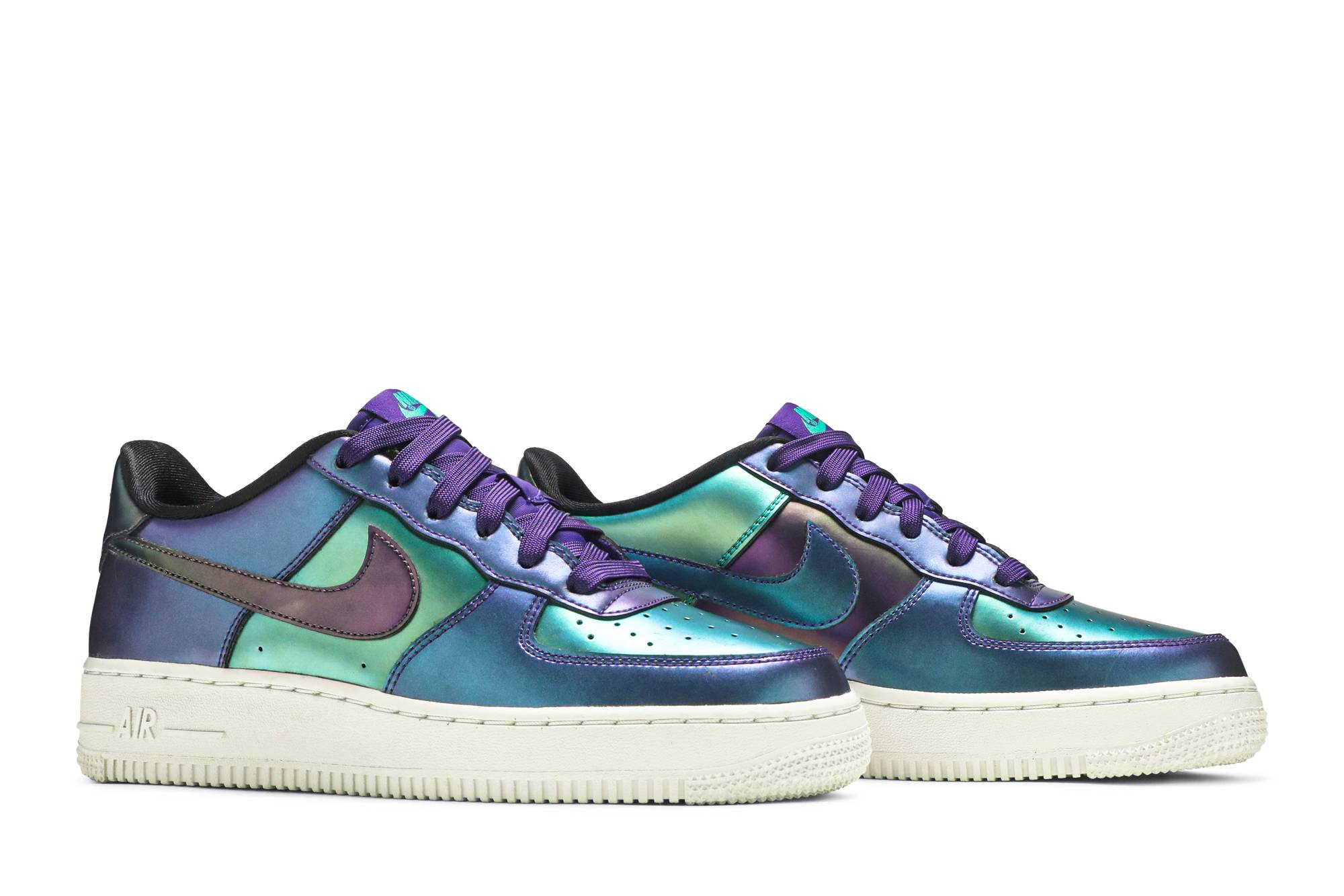 Cheap (Kanak-Kanak) Nike Air Force 1 Low LV8 'Ungu Hijau Neptune' 849345-500