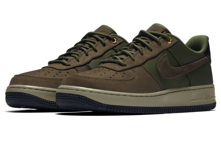 Lookbook (Zapata Escolar) Nike Air Force 1 Low Premier 'Marrón Oliva Militar' AV5251-200
