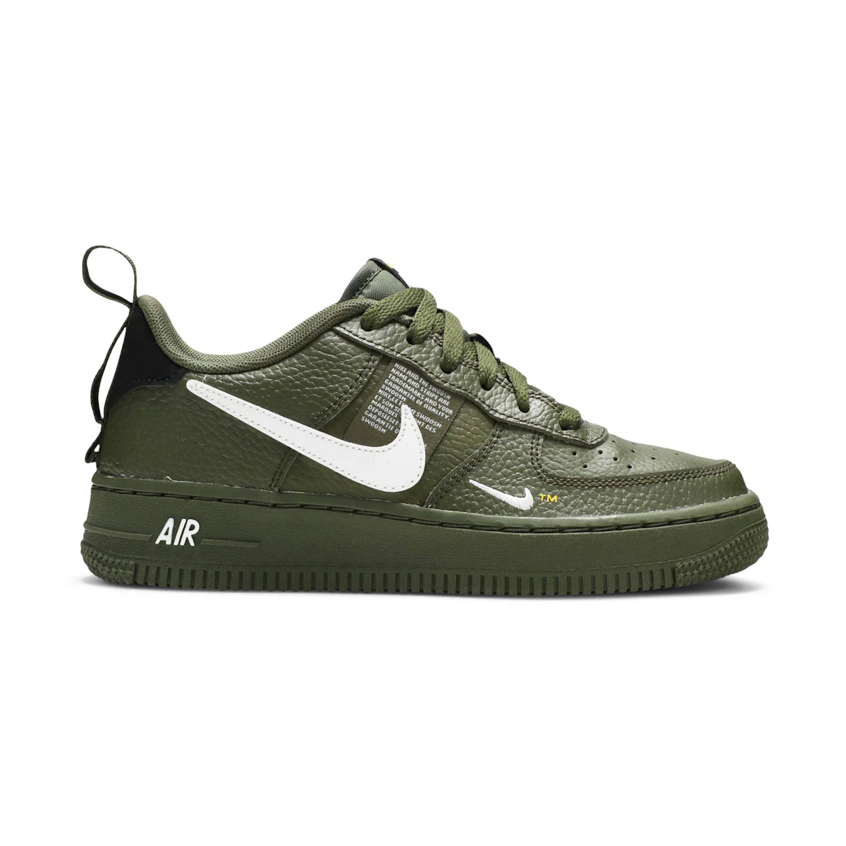Grade School Nike Air Force 1 Low Utility Olive Canvas AR1708 300 Great Gifts Club