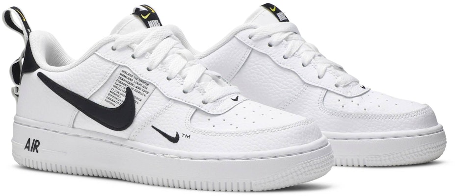 (Grade School) Nike Air Force 1 Low Utility White Black AR1708-100 Cheap (Grade School) Nike Air Force 1 Low Utility White Black AR1708-100
