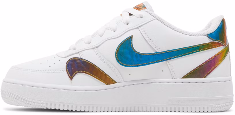 (Nilai Sekolah) Nike Air Force 1 LV8 2 'Misplaced Swooshes - Putih Multi' CZ5890-100 Lookbook (Nilai Sekolah) Nike Air Force 1 LV8 2 'Misplaced Swooshes - Putih Multi' CZ5890-100