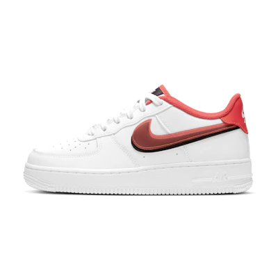 (GS) Nike Air Force 1 LV8 'Double Swoosh - Bright Crimson'