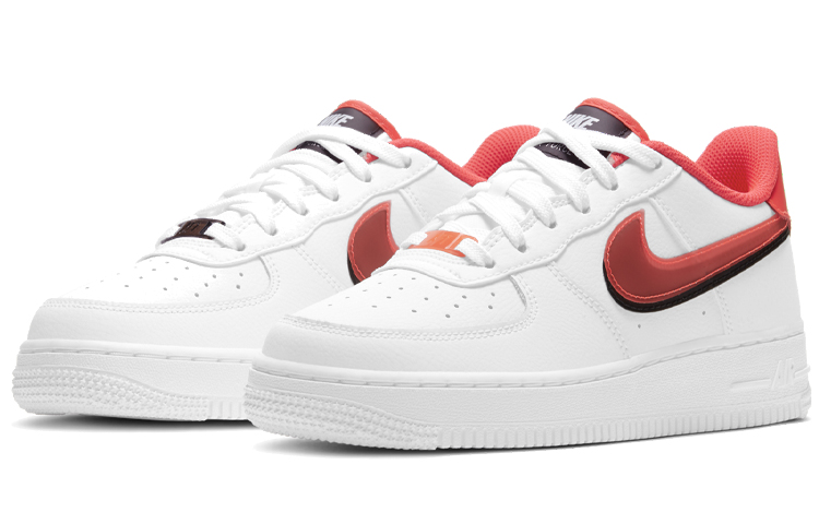 (GS) Nike Air Force 1 LV8 'Double Swoosh - Bright Crimson' 圖 3