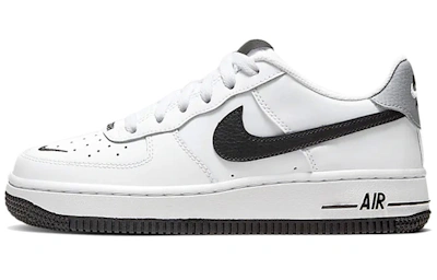 (Grade School) Nike Air Force 1 LV8 'White Black Mini Swoosh' CT5531-100