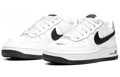 (Grade School) Nike Air Force 1 LV8 'White Black Mini Swoosh' CT5531-100