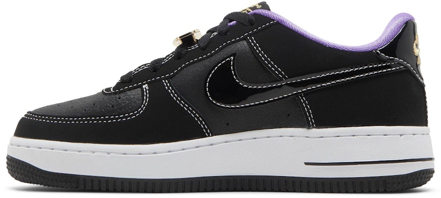 (Grade School) Nike Air Force 1 LV8 'World Champ - Lakers' para niños DQ0300-001 Lookbook (Grade School) Nike Air Force 1 LV8 'World Champ - Lakers' para niños DQ0300-001