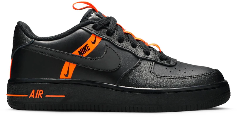 Grade School Nike Air Force 1 LV8 KSA Worldwide Pack Black