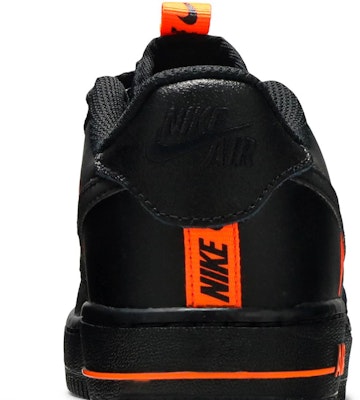 Nike air force 1 07 lv8 best sale white black & total orange