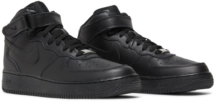 (Niños) Nike Air Force 1 Mid 'Negro' 314195-004 Cheap (Niños) Nike Air Force 1 Mid 'Negro' 314195-004