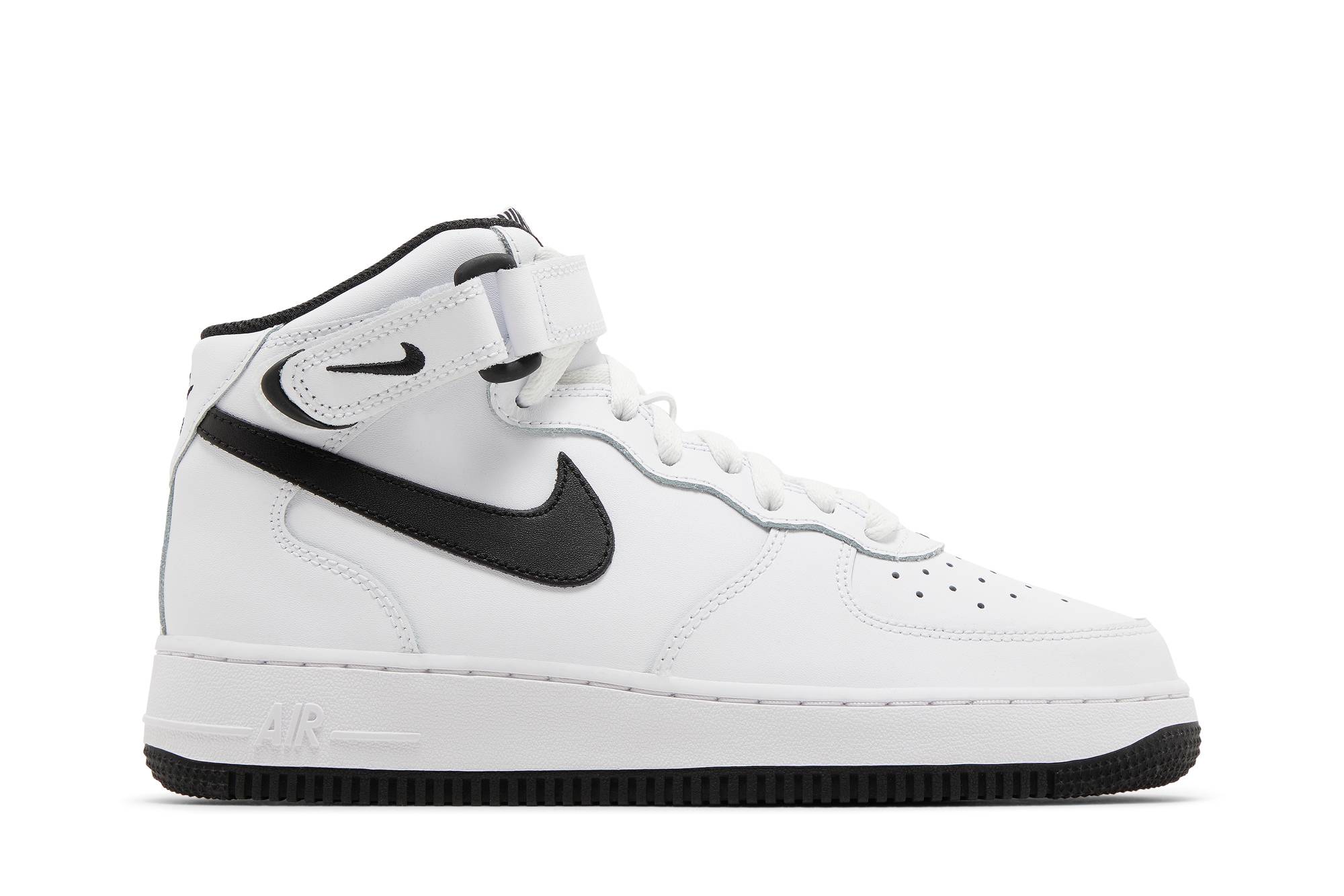 Buy (大童款) 耐克 空军1号 中帮 白黑 运动鞋 DH2933-103