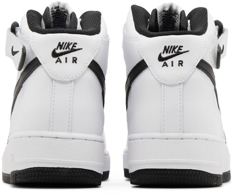 (Nilai Sekolah) Nike Air Force 1 Mid LE 'Putih Hitam' DH2933-103 Details for (Nilai Sekolah) Nike Air Force 1 Mid LE 'Putih Hitam' DH2933-103